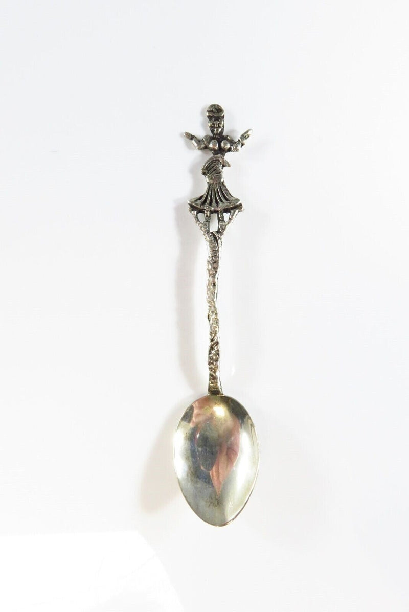 Dancing Woman Design 833 Silver Brazilian Demitasse Coffee Baby Diminutive Spoon