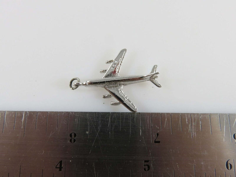 3D Sterling Silver 707 Passenger Jet Airliner CCC Sterling product image for Just Stuff I Sell, clear front view, neutral background, original listing photo, optimized descriptive alt text, centered composition variant 5