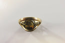 Victorian Round Rose Cut Diamond Cluster Statement Ring Unisex Size 10