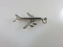3D Sterling Silver 707 Passenger Jet Airliner CCC Sterling product image for Just Stuff I Sell, clear front view, neutral background, original listing photo, optimized descriptive alt text, centered composition variant 3