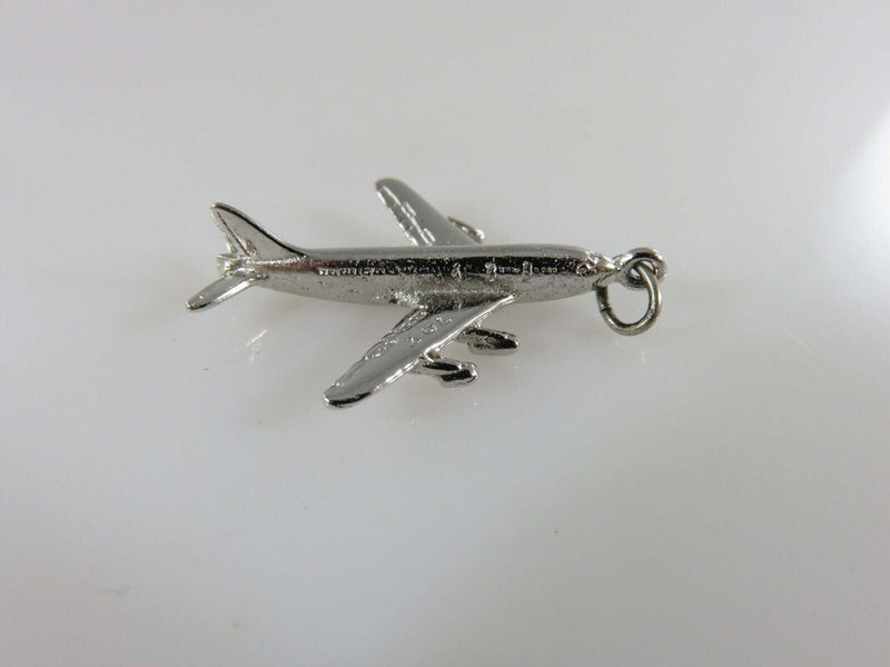 3D Sterling Silver 707 Passenger Jet Airliner CCC Sterling product image for Just Stuff I Sell, clear front view, neutral background, original listing photo, optimized descriptive alt text, centered composition variant 3
