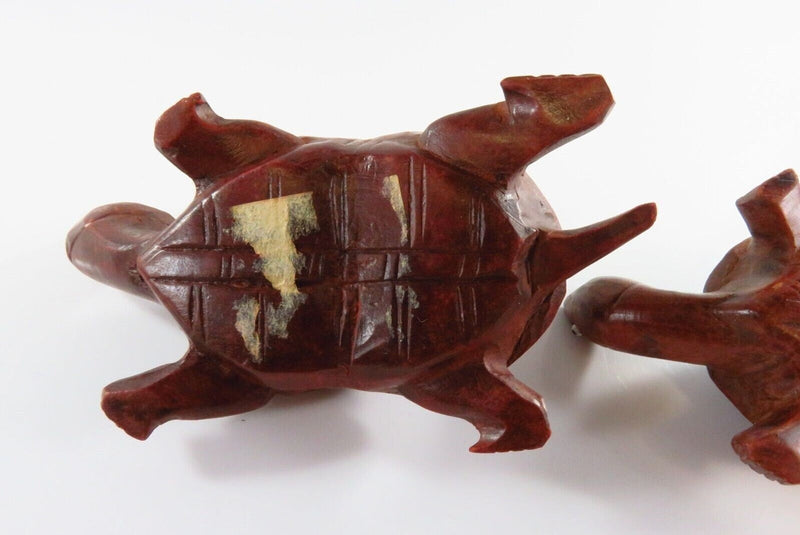 Pair of Asian Style Carved Wood Turtle Figures 4 1/4" Long product image for Just Stuff I Sell, clear front view, neutral background, original listing photo, optimized descriptive alt text, centered composition variant 8
