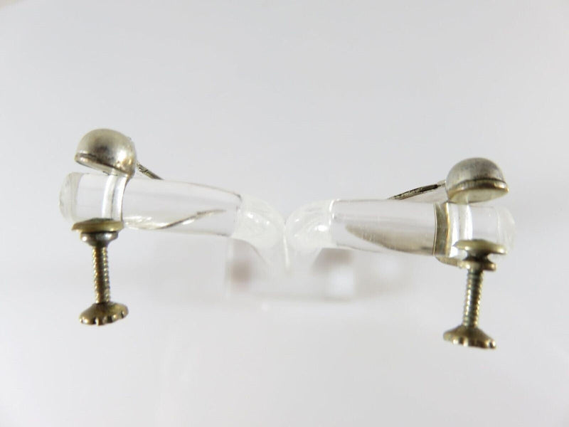 Figural Palm Leaf Disc Abalone & Sterling Taxco Mexico VKE Silver Screw Back Earrings product image for Just Stuff I Sell, clear front view, neutral background, original listing photo, optimized descriptive alt text, centered composition variant 8