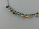 16" TL Sterling Silver Boho Bead & Multicolored Ball Enhancer Necklace product image for Just Stuff I Sell, clear front view, neutral background, original listing photo, optimized descriptive alt text, centered composition variant 7