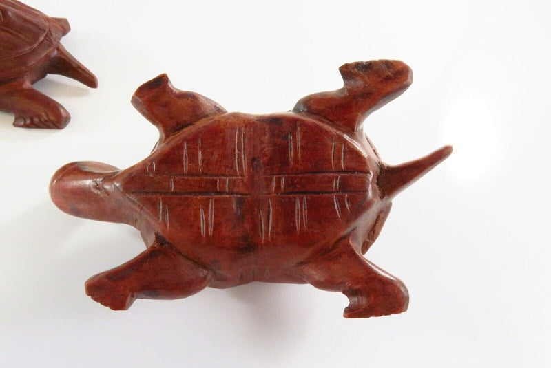 Pair of Asian Style Carved Wood Turtle Figures 4 1/4" Long product image for Just Stuff I Sell, clear front view, neutral background, original listing photo, optimized descriptive alt text, centered composition variant 7