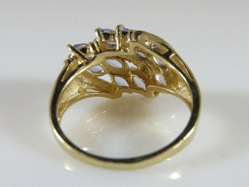 Marquise Tanzanite & 14K Yellow Gold Ring CID 4.2 Grams Size 7 product image for Just Stuff I Sell, clear front view, neutral background, original listing photo, optimized descriptive alt text, centered composition variant 10