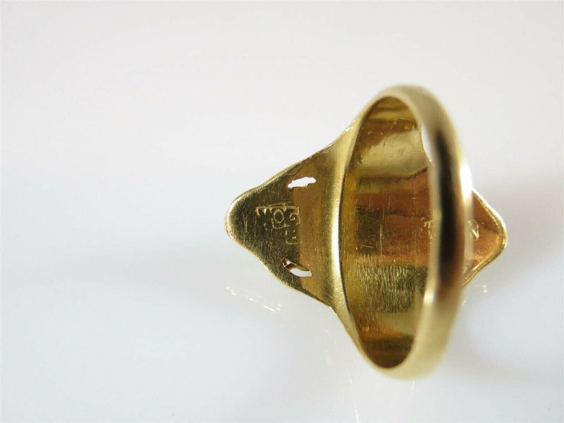 Solid Antique 20K Gold Navette Green White Nephrite Jade Ring Size 5 1/2 product image for Just Stuff I Sell, clear front view, neutral background, original listing photo, optimized descriptive alt text, centered composition variant 8