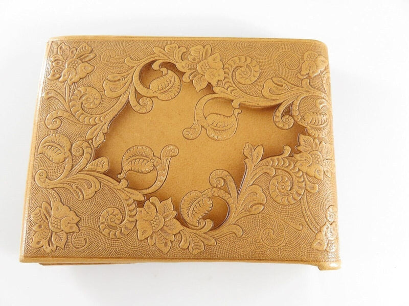 Double Horse Tooled Saddle Lambskin Tool O Matic Wallet Original Hess Brothers G product image for Just Stuff I Sell, clear front view, neutral background, original listing photo, optimized descriptive alt text, centered composition variant 4