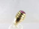 18K Gold Beehive Ring 60's Style 18K Honey Ring Round Cut Purple Sapphire product image for Just Stuff I Sell, clear front view, neutral background, original listing photo, optimized descriptive alt text, centered composition variant 15