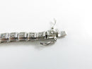 Close view of textured square bracelet links