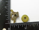 WWII USNR Naval Reserve Aviation Eagle Anchor Brass Screw Back Lapel Pin with Original Threaded Wheel Nut 7/8 Inch