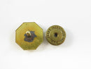 Back of octagonal Navy award pin with Award Incentives Inc NYC screw-back nut