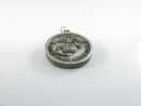 USMC 1775 1975 200th Bicentennial Eagle Globe Anchor Medal Charm Silver Tone Pewter Base Metal with Jump Ring 11/16 Inch