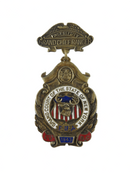 1943 Foresters of America Fraternal Past Deputy Grand Chief Ranger Medal Sterling — Gold, Sterling Silver — front view