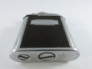 Ronson Whirlwind Automatic Pocket Lighter Brown Tortoise Shell Chrome Trim Unengraved Monogram Plate Newark New Jersey