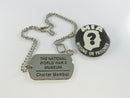 Blank reverse of dog tag pendant