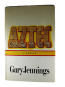 1980 Aztec A Novel Gary Jennings Atheneum Publishing Book Club Edition product image for Just Stuff I Sell, clear front view, neutral background, original listing photo, optimized descriptive alt text, centered composition