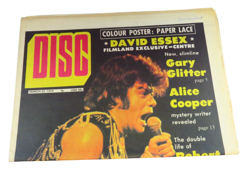 Disc Magazine Newspaper March 23 1974 Alice Cooper, Glen Campbell