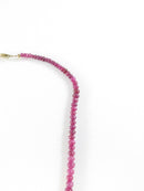 Gold filled filigree clasp with pink beads