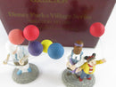 Department 56 Disney Parks Village Balloon Seller Set of 2 53539 Handpainted Porcelain Accessories 1994-1996 Taiwan