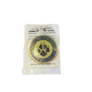 Klamath Dog Fanciers Inc Lapel Pin Gold Tone 1.5" Blue White Black Enamel Pre-Owned — Gold, Enamel — front view