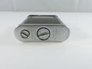Ronson Whirlwind Automatic Pocket Lighter Brown Tortoise Shell Chrome Trim Unengraved Monogram Plate Newark New Jersey