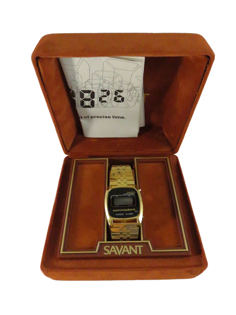 Commodore Digital Quartz Watch with Savant Box For Parts Only approx. 7"