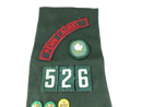 Girl Scout Junior Penn Laurel Sash With Troop Numbers Stars And Brownie Wings 1980s–1990s