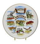 Arizona Souvenir Plate – The Grand Canyon State Decorative Japan ~10½” — front view