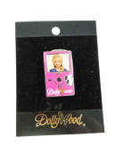 Dollywood Pink Player Dolly Parton Photo Enamel Souvenir Pinback 1.38 x 0.88 In