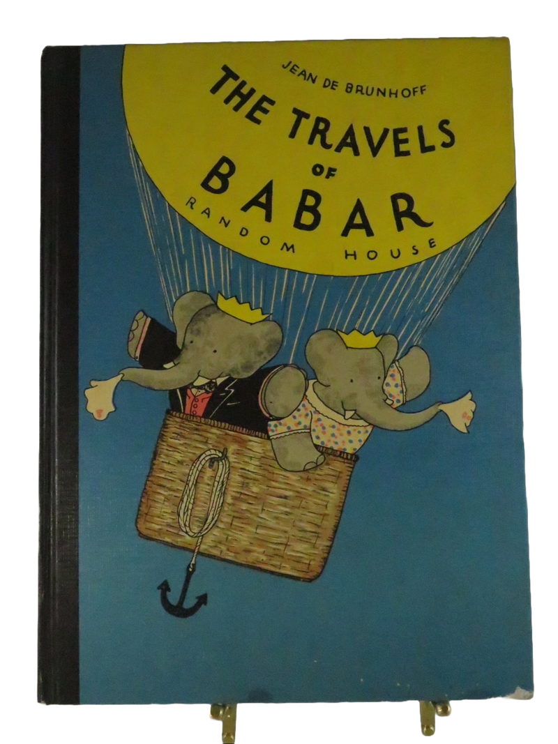 The Travels of Babar by Jean de Brunhoff 1961 Random House Vintage Children’s Book