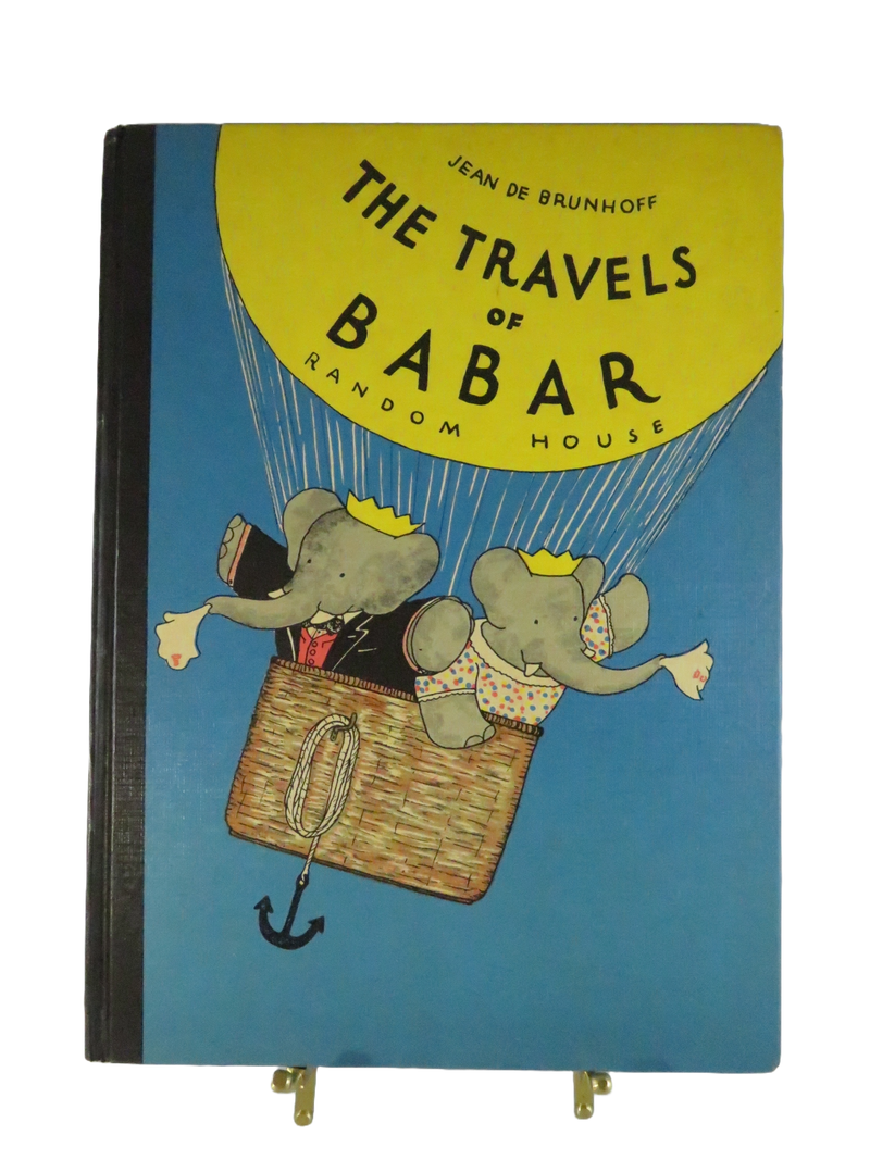 The Travels of Babar by Jean de Brunhoff 1961 Random House Vintage Children’s Book — front view