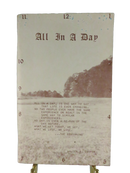 All in a Day: Poetry and Photography by Walter O. Cooper 1981 — front view