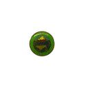 Shasta Kennel Club Pin 3/4" Gold Tone Green Brown White Dog Club Hat Lapel — Gold, Enamel — front view