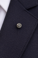 Antique Art Deco 1930s Paste Rhinestone Stick Pin Round Cluster White Metal Lapel Hat Pin Unsigned 2 11/16in