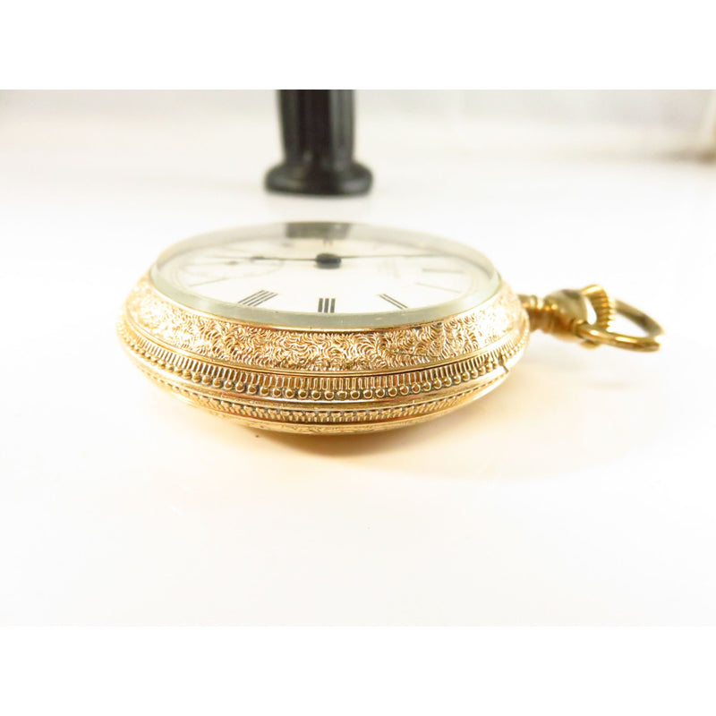 New York Standard Watch Co Grade 61 Model 9 Open Faced Pocket Watch For Repair