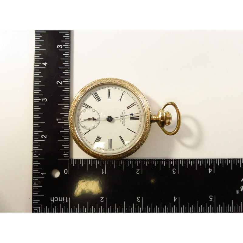 New York Standard Watch Co Grade 61 Model 9 Open Faced Pocket Watch For Repair