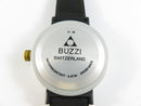 Buzzi Switzerland Swiss Made Interroll Promotional Quartz Wrist Watch 37.8mm Case Vintage Design