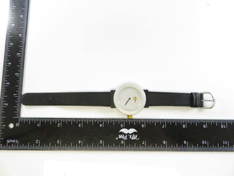 Buzzi Switzerland Swiss Made Interroll Promotional Quartz Wrist Watch 37.8mm Case Vintage Design