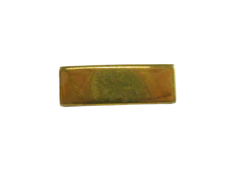U.S. Army Second Lieutenant Rank Insignia H&H Imperial Gold Tone Bar 27.46mm