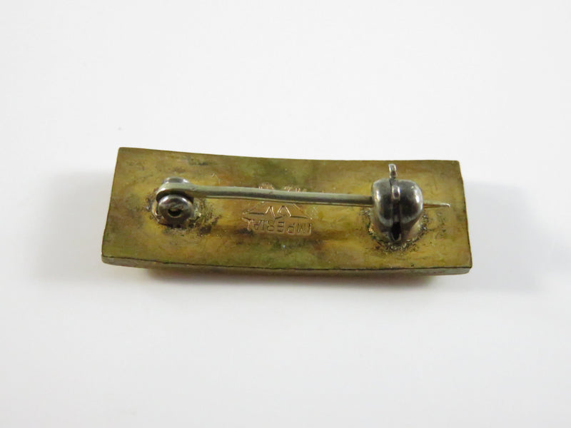 U.S. Army Second Lieutenant Rank Insignia H&H Imperial Gold Tone Bar 27.46mm