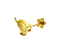 Gold Gilded Vintage Flowing Ribbon Flower Brooch 2 1/2" x 1 3/8" — Jewelry & Watches:Vintage & Antique Jewelry:Fine:Undated F