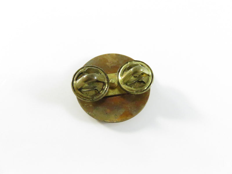 U.S. Army Enlisted “U.S.” Collar Disk Insignia KREW GI Brass