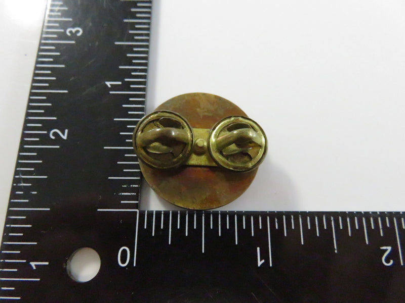 U.S. Army Enlisted “U.S.” Collar Disk Insignia KREW GI Brass