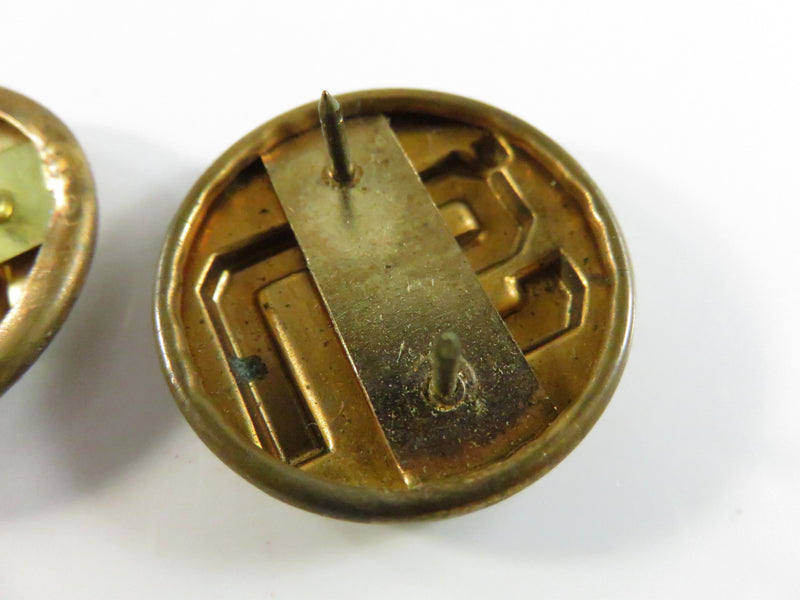 U.S. Army Enlisted “U.S.” Collar Disk Pair DOMAR & GI Brass Vietnam Era