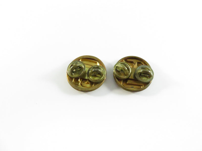 U.S. Army Enlisted “U.S.” Collar Disk Pair DOMAR & GI Brass Vietnam Era