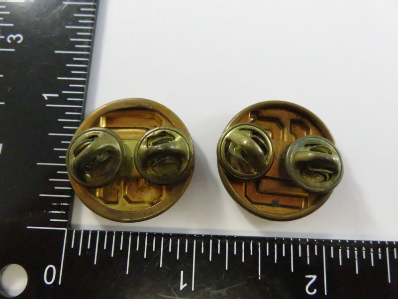 U.S. Army Enlisted “U.S.” Collar Disk Pair DOMAR & GI Brass Vietnam Era