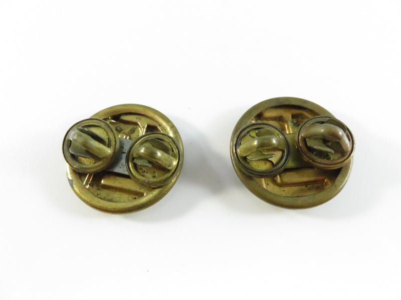 U.S. Army Enlisted “U.S.” Collar Disk Pair DOMAR Vietnam Era Brass