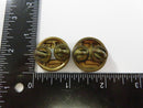 U.S. Army Enlisted “U.S.” Collar Disk Pair DOMAR Vietnam Era Brass