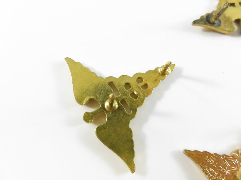 U.S. Army Medical Corps Caduceus Collar Insignia Lot of 3 Vietnam Era Brass
